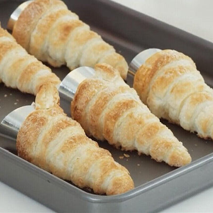 12-20PCS Stainless Steel Bread Baking Tube Cannoli Mold Cream Horn Mould Pastry - Aimall