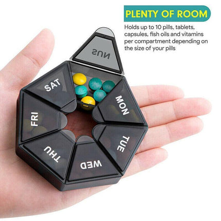 2PCS 7Day Pill Box Medicine Storage Tablet Container Case Organizer Dispenser AU - Aimall