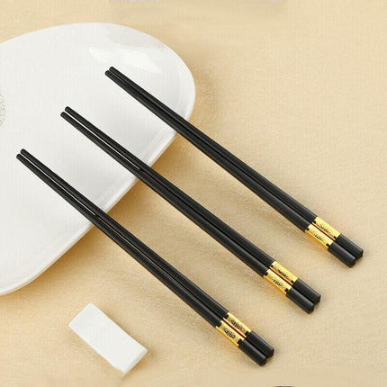 10Pairs Premium Quality Reusable Chopsticks Dishwasher Safe Fiberglass Chopstick - Aimall