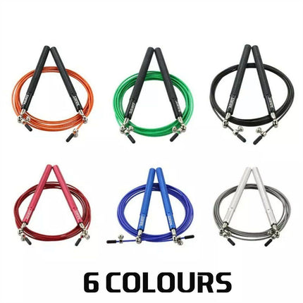 AOLIKES Adjustable High Speed Steel Skipping Jump Rope Dual Bearings Gym Boxing - Aimall