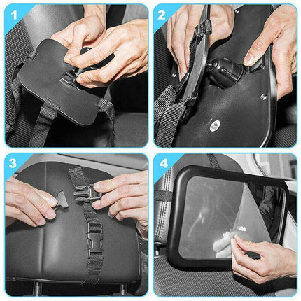 Car Baby Seat Inside Mirror View Back Safety Rear Ward Facing Child Infant AU - Aimall