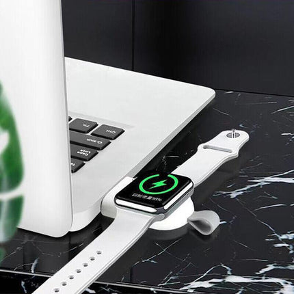 For Apple Watch Series 6/5/4/3/2/1 Portable USB Wireless Charger Keychain DF AU - Aimall