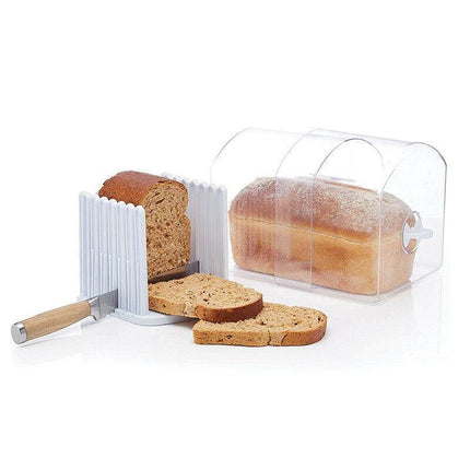 Kitchen Maker Slicing Cutting Tool Bread Toast Slicer Guide Cutter Mold Sandwich - Aimall