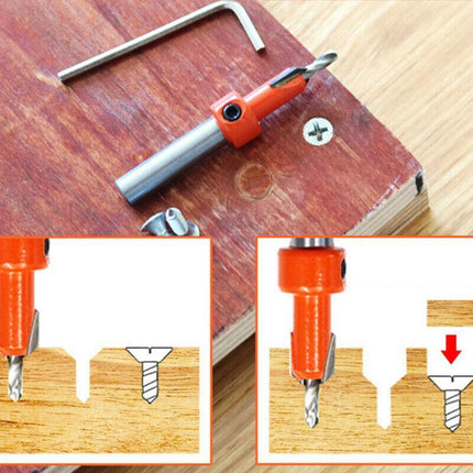 Hexagon Shank Countersink Drill Bit Woodworking Screw Wood Hole Drill Bit 8/10MM - Aimall