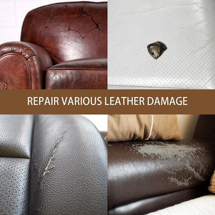 Advanced Leather Repair Gel Kit Filler Restore Car Seat Sofa Scratch Rips Holes - Aimall