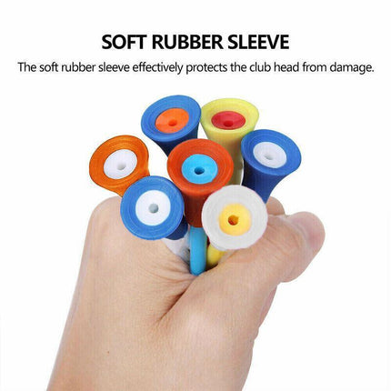 30PCS 83MM Golf Tees Multi Color Plastic With Rubber Cushion Top High Quality AU - Aimall