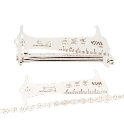 Bike Chain Wear Indicator Checker + Chains Hook, Bolt Gauge & Ruler - Aimall