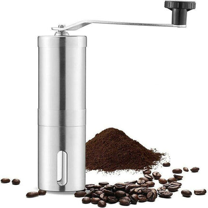 Manual Coffee Bean Grinder Stainless Steel Hand Coffee Mill Ceramic Burr - Aimall
