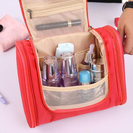 Makeup Bag Travel Cosmetic Toiletry Case Hanging Storage Large Bag Organizer AU - Aimall