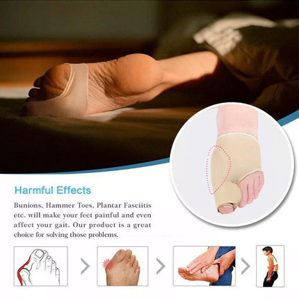Bunion Corrector Hammer Toe Splint Straightener Orthopedic Brace Hallux Valgus - Aimall
