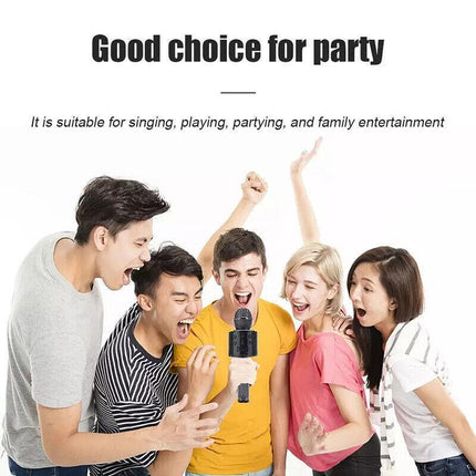 Karaoke Microphone Speaker Wireless Bluetooth Handheld Mic USB Player KTV WS858 - Aimall