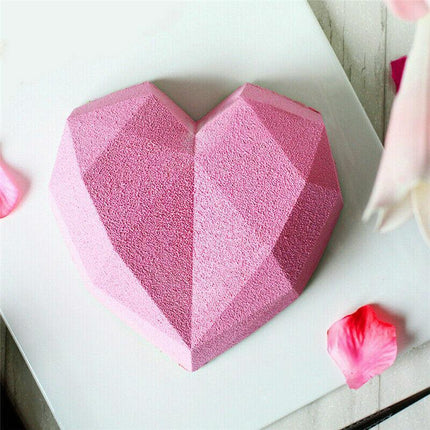 Heart Shape Candy Cake Chocolate Mould 3D Fondant Mold Silicone Sugar Craft DIY - Aimall