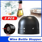 3PCS Vacuum Champagne Wine Bottle Stopper Sealer Cork Silicone Seal Plug Cap DM - Aimall