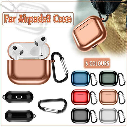 Plating TPU Case Charging Protective Cover For Airpods 3 Gen Anti-Drop AU - Aimall