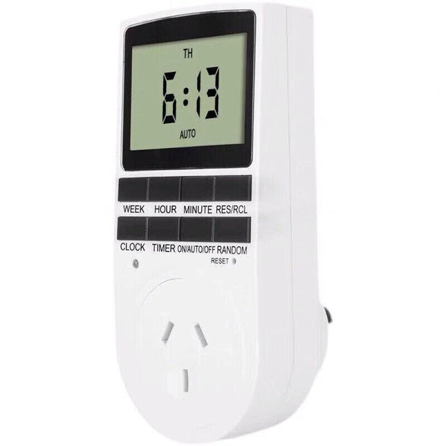 Digital Timer Switch Socket Electric Programmable Power 240V AU Plug Clock NEW - Aimall