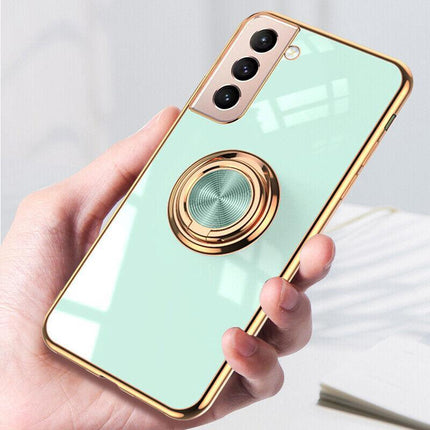 Magnetic Shockproof Ring Holder Case Cover For Samsung S22 Ultra S22Plus Note 20 - Aimall