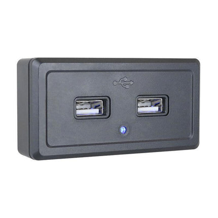 3.1A Dual USB Port Fast Charger Socket Power Outlet Panel 12V Motorcycle Car RV - Aimall