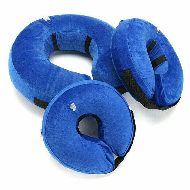 Pet Dog Inflatable Soft Healing Collar Cone Wound Medical Cat Protective Jackets - Aimall