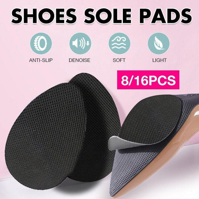 4 Pairs Self Adhesive Non Slip Shoe Sole Grip Pads High Heel Slippery Soles Care - Aimall