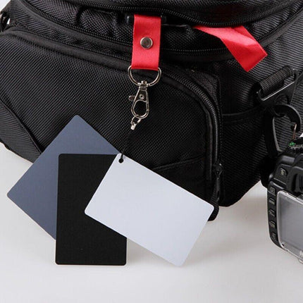 White Balance Card 18% Grey/White/Black Exposure Digital Manual photography AU - Aimall