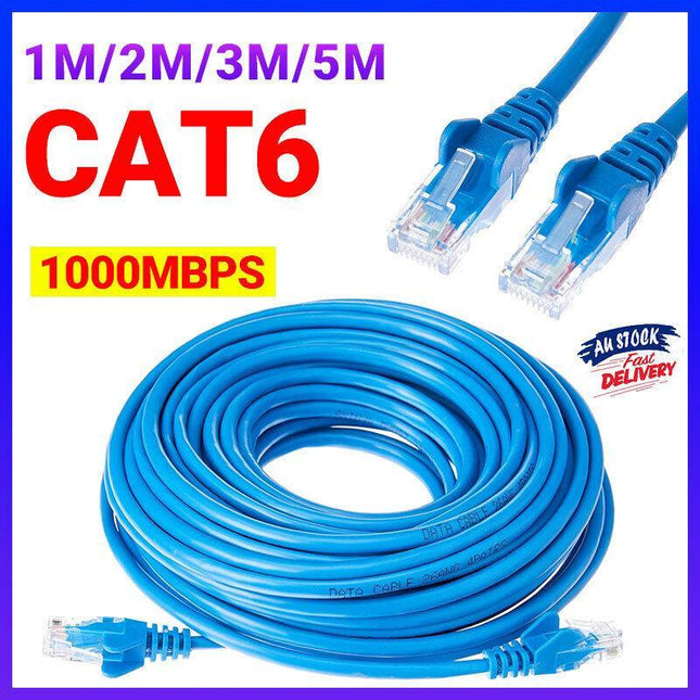 1M/2M/3M/5M Ethernet Network Lan Cable CAT6 1000Mbps Used For Network Link AU - Aimall