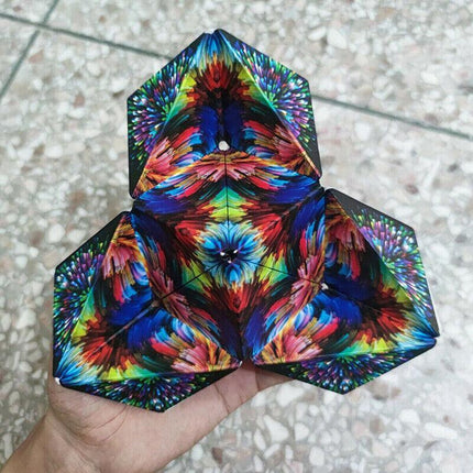 Variety Changeable Magnetic Magic Cube 3D Hand Flip Puzzle Anti Stress Toys Gift - Aimall