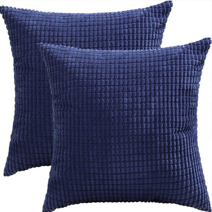 45x45 Plain Solid Colour Cushion Cover Decorative Pillow Case Home Multicoloured - Aimall