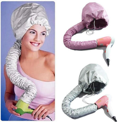 Bonnet Hair Drying Cap Hat Hood Soft Womens Blow Dryer hairdressing tool Home AU - Aimall
