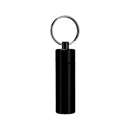 Aluminum Pill Box Case Bottle Cache Drug Holder Keychain Container Waterproof - Aimall