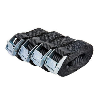 4PCS Tie Down Strap Buckle Cargo Ratchet Lugga Roof Rack Lashing Rope 5m×25mm AU - Aimall