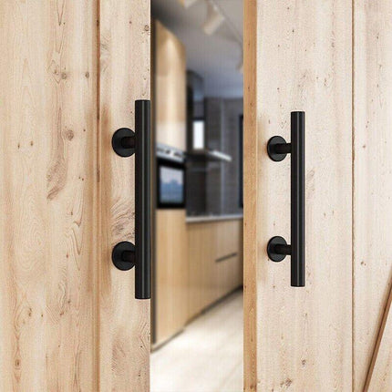 12" Barn Door Handle Sliding Flush Pull Wood Door Gate Hardware Stainless Steel - Aimall