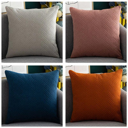 1PC Modern Decorative Velvet Cushion Cover Square Velvet European Pillowcase AU - Aimall