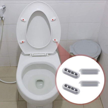 6PCS Toilet Seat Buffers Bumpers Replacement Pads Grey Stop Bumper Accessories - Aimall