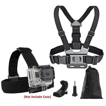 GoPro 3+ 4 5 6 7 8 Accessories Head Helmet Strap Chest Harness Mount Chesty - Aimall