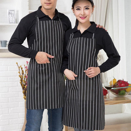 2PCS Apron with Pocket Chef Butcher Kitchen Restaurant Cook Wear COOKING&BAKING - Aimall