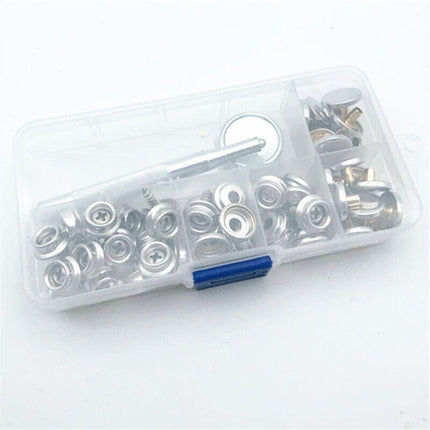 62PCS Stainless Steel Canvas to Screw Press Stud Snap Kit Boat Cover OZ Stock - Aimall