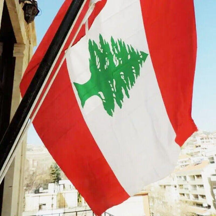 Large Lebanon Lebanese Flag Heavy Duty Outdoor LB 90x150cm - 3x5ft Stock - Aimall