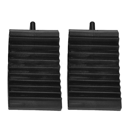 2/4PCS Heavy Duty Rubber Wheel Chock Tough Chocks Stops Car Trailer Boat Caravan - Aimall