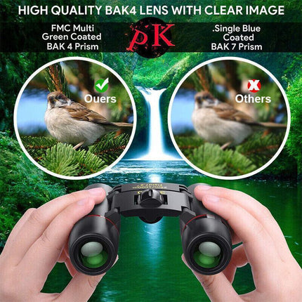 New Day Night Vision Binoculars 30 x 60Outdoor Travel Folding Telescope Stock - Aimall