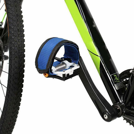 2PCS Toe Clips Straps Fixie Bicycle Pedals Anti-slip Cycling Bike Black AU Stock - Aimall