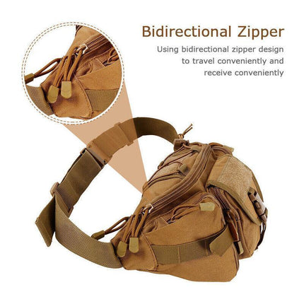 Utility Tactical Men Waist Bag Pack Pouch Military Hiking Camping Belt Bag AU - Aimall