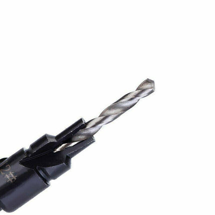 4PCS Screw Countersink Bit Set Pilot Holre Drill Plastic Metal Wood Hex Shank AU - Aimall