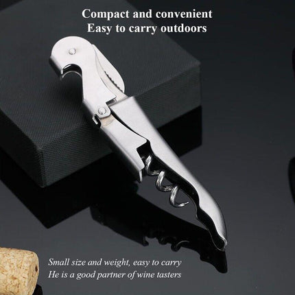 Waiters Friend Corkscrew Stainless Steel Wine Bottle Opener Screw Knife Bar AU - Aimall