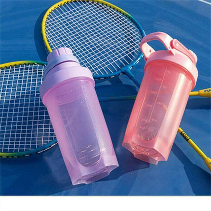 500ml Protein Powder Shake Ball Bottle Sport Mixer Shaker Mixing Drinking Cup AU - Aimall