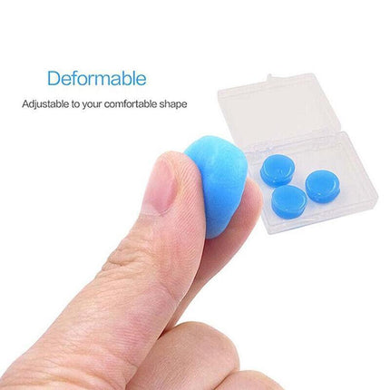 6PCS Soft Silicone Ear Plugs Comfortable Adjustable Anti Sleep Snore Moldable AU - Aimall