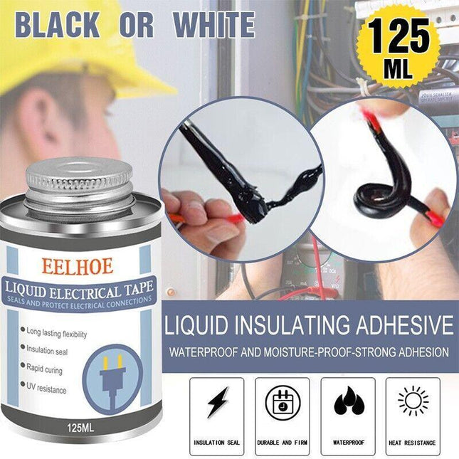 125ML Liquid Insulation Electrical Tape Tube Paste Waterproof Anti-uv Fast Dry - Aimall