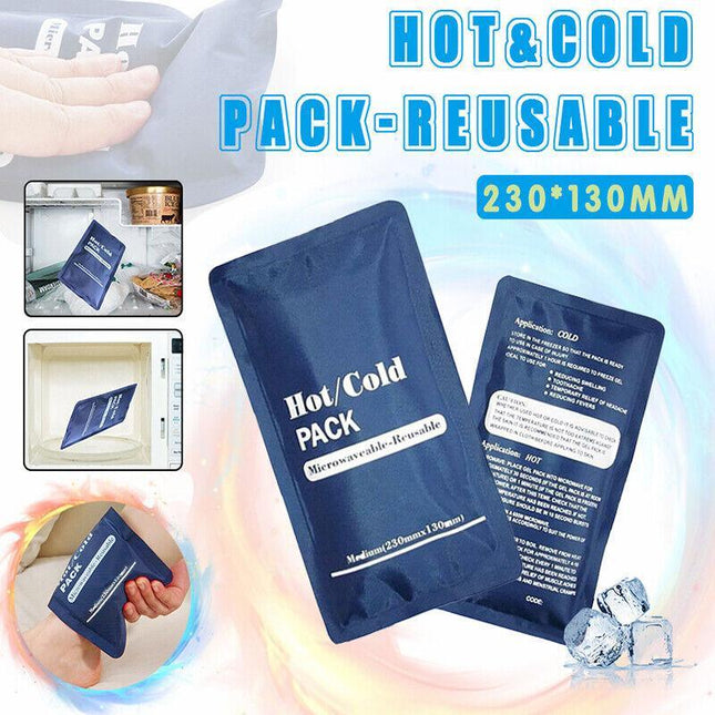 Hot and Cold Pack Reusable Microwaveable Heat Ice Gel Pack First Aid Pain Relief - Aimall