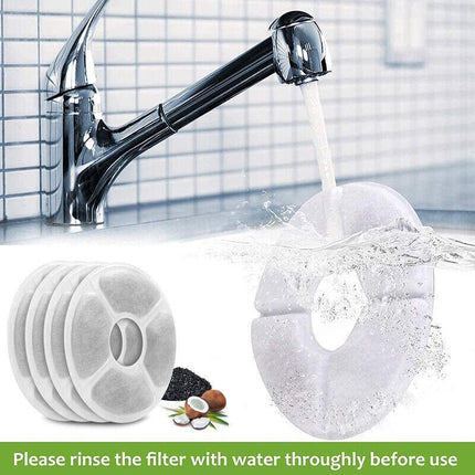 6/12Pcs Carbon Filters Water Fountain Replacement For Pet Dog Cat Water Drinking - Aimall