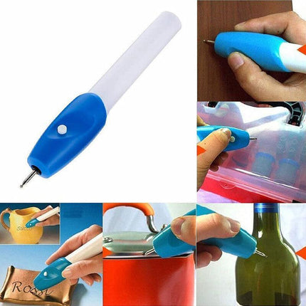 Electric Micro Engraver Pen Tip Engraving Cordless For Metal Jewelry Wood Glass - Aimall