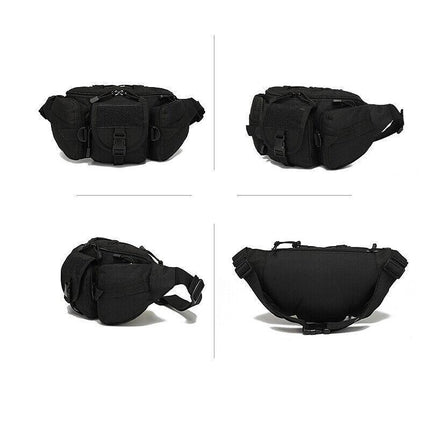Utility Tactical Men Waist Bag Pack Pouch Military Hiking Camping Belt Bag AU - Aimall